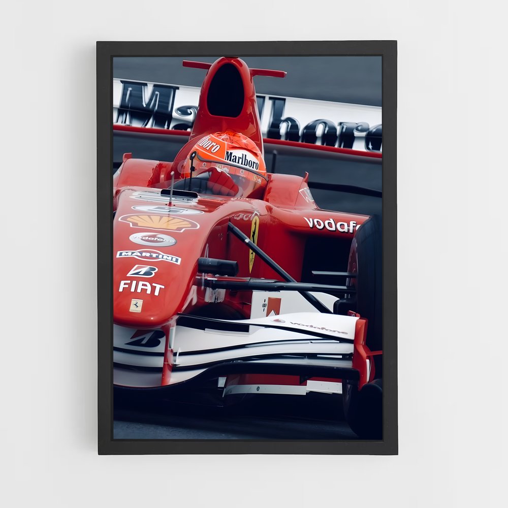 Poster Ferrari de Vitesse aérodynamique – affiche Voitures de Formule 1 (vue 2)